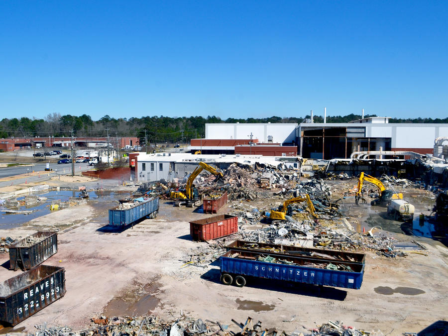 demolition on site