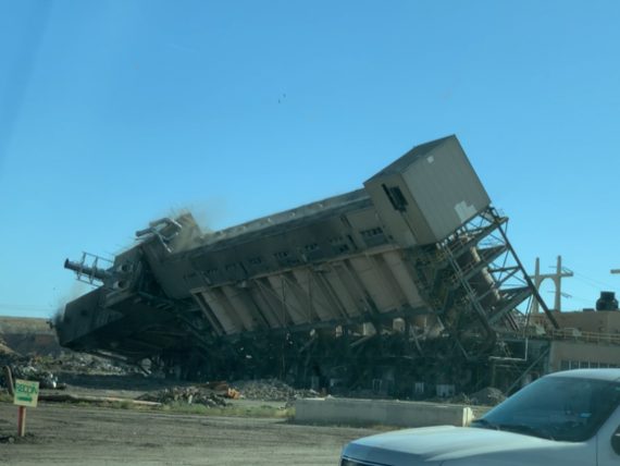 Power station implosion