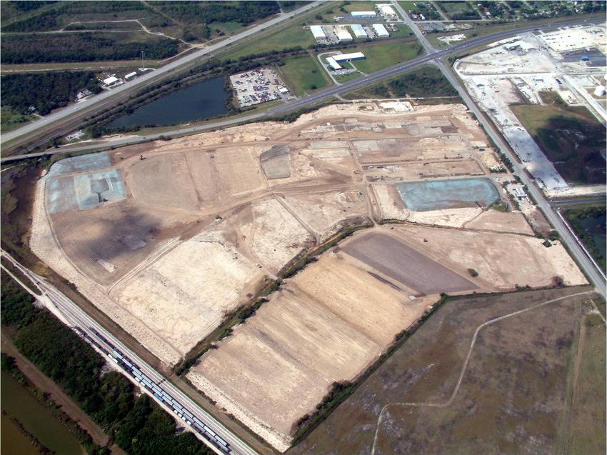 Aerial of site